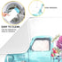 ALAZA Blue Trolley Truck Purple Rose Flower Dish Drying Mat for Kitchen Ccounter Absorbent Microfiber Small Drying Pad Dish mats for Kitchen Countertops 16 x 18 Inch