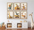 Youillne 8x10 Inch Set 6 Dinosaur Nursery Wall Art Boys Room Canvas Wall Decor Construction Toddler Poster Kids Dino