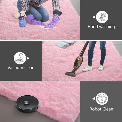 Room,5X8 Shag Area Rugs for Bedroom Living Ultra Soft Fluffy Area Rugs for Dorm, Indoor Carpet Nursery Rugs for Kids