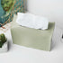 Haecsfl Towel(1-Green) Leather Cover for Disposable Paper Hand Towel Box, Compatible with Kleenex Paper Hand