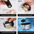 Rngeo 2 Pack 2 2 2 Garlic Press Rocker, Stainless Steel Garlic Mincer with Peelers, Scrapers and Brushes | Garlic