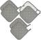 6 Pack Cotton Pot Holders Set, 7 Inch Heat Resistant Hot Pads for Cooking and Baking, Dark Grey