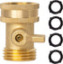 Xiny Tool Heavy Duty Brass Garden Hose Shut Off Valve, 3/4 Inch Solid Brass with 4 Extra Rubber Washers