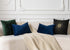 JUSPURBET Navy Blue Pillow Cover Set of 2 - 16x24 inch Soft Decorative Velvet Throw Cases
