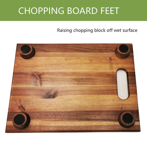 Wooden Cutting Board Feet - wooden chopping board feet with non-slip silicone feet for butcher block cutting board feet silicone Wooden Cutting Board Legs with Screw by kep-Mve