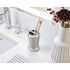 Counters-Set 2 Pack 2, iDesign Stainless Steel Bathroom of Toothbrush Holder, of Brushed/Chrome Split Finish