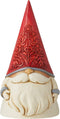 Enesco Jim Shore Heartwood Creek Nordic Noel Floral Hat Gnome Figurine, 3.86 Inch, Multicolor
