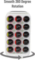 Mind Reader Single Serve Coffee Pod Carousel - 30 Pod Capacity Countertop Organizer (6.75"L x 6.25"W x 12.5"H, White)