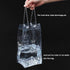 Ice Wine Bag Portable Collapsible Clear Wine Pouch Cooler with Handle for Party, Outdoor, Champagne, Cold Beer, 3 Pack