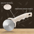 Pizza Cutter Wheel, Stainless Steel Slicer with Cover, Super Sharp and Dishwasher Safe, Beige
