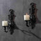 GAKA Wall Sconce Candle Holder Set of 2 Gothic Metal Candle Sconce