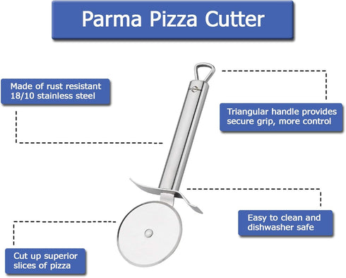 Parma Pizza Cutting Wheel, 18/10 Stainless Steel