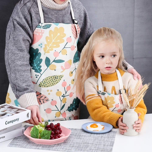 Matching Aprons for Kids and Adults - 2 PCS Mommy and Me Kitchen Cooking Aprons