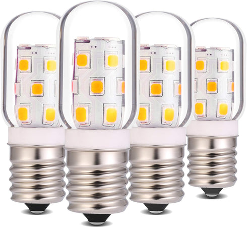 LED Microwave Appliance Light Bulb for Refrigerator, Range Hood, Equivalent 40W Incandescent, Pack of 4