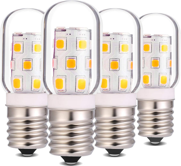 LED Microwave Appliance Light Bulb for Refrigerator, Range Hood, Equivalent 40W Incandescent, Pack of 4