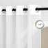 NICETOWN Sheer Curtain Panels Grommet, Ivory Voile for Bedroom/Living Room, 2 Pieces, 54" x 63"