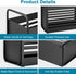 Magazine Rack, File Holder Organizer Bin for Magazines, Books, Newspapers, Tablets in Home Office, Black