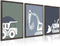Youillne Construction Truck Wall Art Decor Toddler Boys Room Canvas Wall Art Tractor