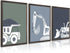 Youillne Construction Truck Wall Art Decor Toddler Boys Room Canvas Wall Art Tractor