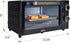Total Chef 4 Slice Toaster Oven, Compact Kitchen Appliance for Pizza, Bake, Toast, Broil, Black and Stainless Steel