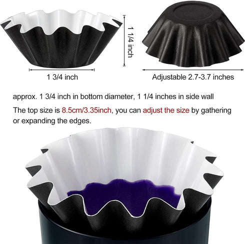 Boao Reusable Wax Melt Liners, Leakproof Wax Warmer Containers for Scented Candle, Paper Holders for Electric Melter