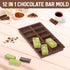 12 1 1 Inch 100Pcs In Chocolate Molds, Deep Dubai Silicone Chocolate Bar Mold with Storage Bag, Break Apart Non-stick