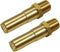 MENSI Gas Fryer Nozzle Orifice Replacement Parts, Size 0.043" Holes, 1/4" NPT Male Thread, 2 Packs