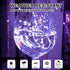 8 16FT 50Led Light Purple Fairy Lights Battery Operated (Included), Modes & Auto Timer, Mini Twinkle Lights, Waterproof