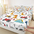 Set Set Set Feelyou Construction Sheet Kids Cartoon Dinosaur Sheets with Deep Pocket Fitted Sheet for Boys Teens