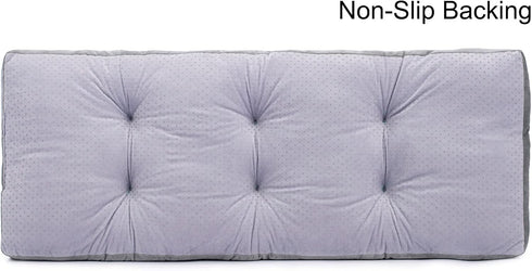 JAMPAYANG (36"x14", Bench Cushion, Non-Slip Tufted Bench Cushions for Swing, Shoe Storage, Window Seat Grey)