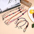 EupHHonycs 6 6 Pieces Folk Style Napkin Clip, Lanyard Neck Strap, Adjustable Flexible Bib Holder Clips for Napkin, Clip