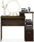 Furinno Econ Multipurpose Home Office Computer Writing Desk - Columbia Walnut/Dark Brown, 15.8"D x 39.4"W x 34.09"H