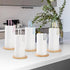 Wood Paper Towel Holder with Fixer, Free-Standing Kitchen Towel Holder with Non-Slip Wooden Base - White