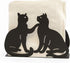 Mango Steam Tabletop Napkin/Tissue & Letter Holder, Cat Design, Black for Home, Kitchen, Restaurants