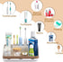 Countertop 7 Counter GFWARE Bathroom Organizer - Detachable Slots Kids Electric Toothbrush and Toothpaste Holde