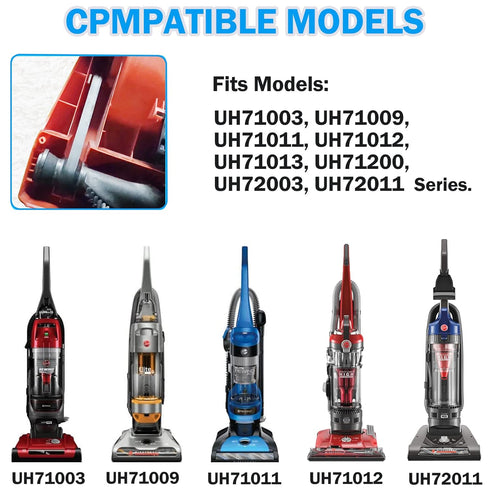 Vacuum Belt Replacement for Hoover Elite Rewind Plus, Fits Models UH71003, UH71009, UH71011, UH71012, UH71013, UH71200