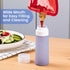 3-oz 4 Pack, MICEBAY Condiment Squeeze Bottles for Sauces, Mini Silicone Salad Dressing Container to Go with Snack