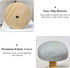 Mini Wooden Ironing Board, Portable Tabletop Ironing Pad with Wooden Round Base for Household, Sewing Craft, Dorm,