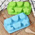 Newk Insects Silicone Candy Mold - 4 Packs 6-Cavity Animal Butterfly Moon Star 3D Bakeware Mold for Candies, Chocolate