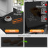 Dish Drying Mats for Kitchen Counter, Waterproof Coffee Mat Under Sink for Countertop Accessories (Black, 12"*19")