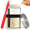 PITCH + PULSE Sourdough Starter Jar Kit, 40Oz Sourdough Bread Baking Container with Date Marked