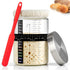 PITCH + PULSE Sourdough Starter Jar Kit, 40Oz Sourdough Bread Baking Container with Date Marked