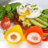 Egg Poacher - Poached Egg Cooker with Ring Standers, Food Grade Non Stick Silicone Egg Poaching Cup for Microwave or