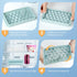 Round Ice Cube Tray with Lid & Bin, Ice Ball Maker Mold for Freezer, Makes 66PCS Sphere Ice Cubes