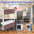 Magnetic Spice Rack for Refrigerator, White Magnetic Paper Towel Holder, Kitchen Organization and Storage