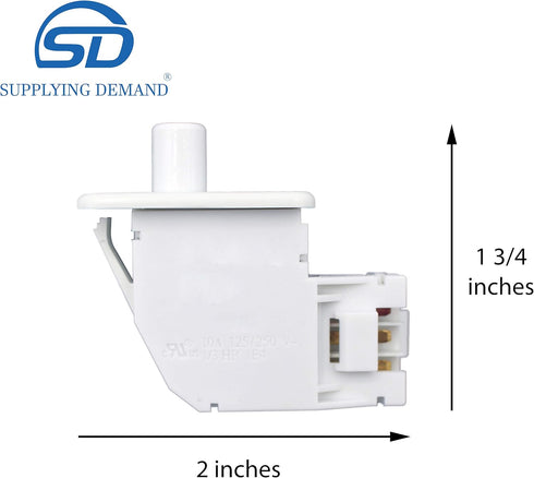 Supplying Demand WE10X23879 WE04X28977 Clothes Dryer Door Switch Replacement, 125/250V 10A