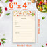 Toplive 50 Pack Recipe Cards: 4x6 Double Sided Kitchen Cards, Thick Cardstock for Bridal Showers and Housewarming Gifts