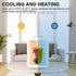 Simple Deluxe Mini Fridge, 4L/6 Can Portable Cooler & Warmer Freon-Free Refrigerator for Skincare, Beverage, Cosmetics,
