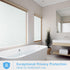 Qualsen Window Privacy Film - Frosted Glass Window Film Matte White Non-Adhesive Static Cling for Home Office