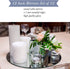 PARNOO 12 Inch Round Mirror Plate, Set of 12, 1.5mm Thick Glass Tiles with Smooth Edges for Candle Wedding Centerpieces